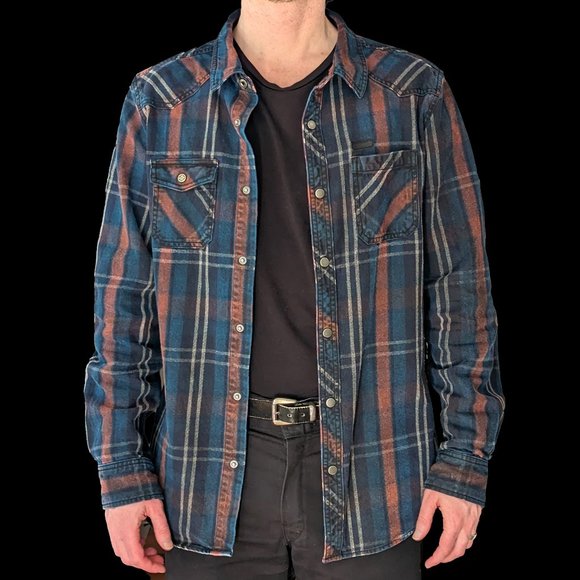 Harey Davidson long sleeved button up shirt - Picture 3 of 7